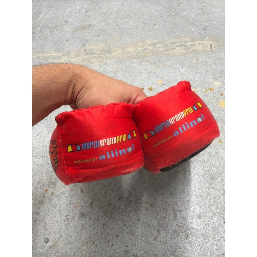 Disney Pixar Cars Lightning McQueen Kids Plush Slippers Red Size XL 11-12